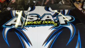 Chris Jones Racecar Sponsored by ASAP Garage Doors