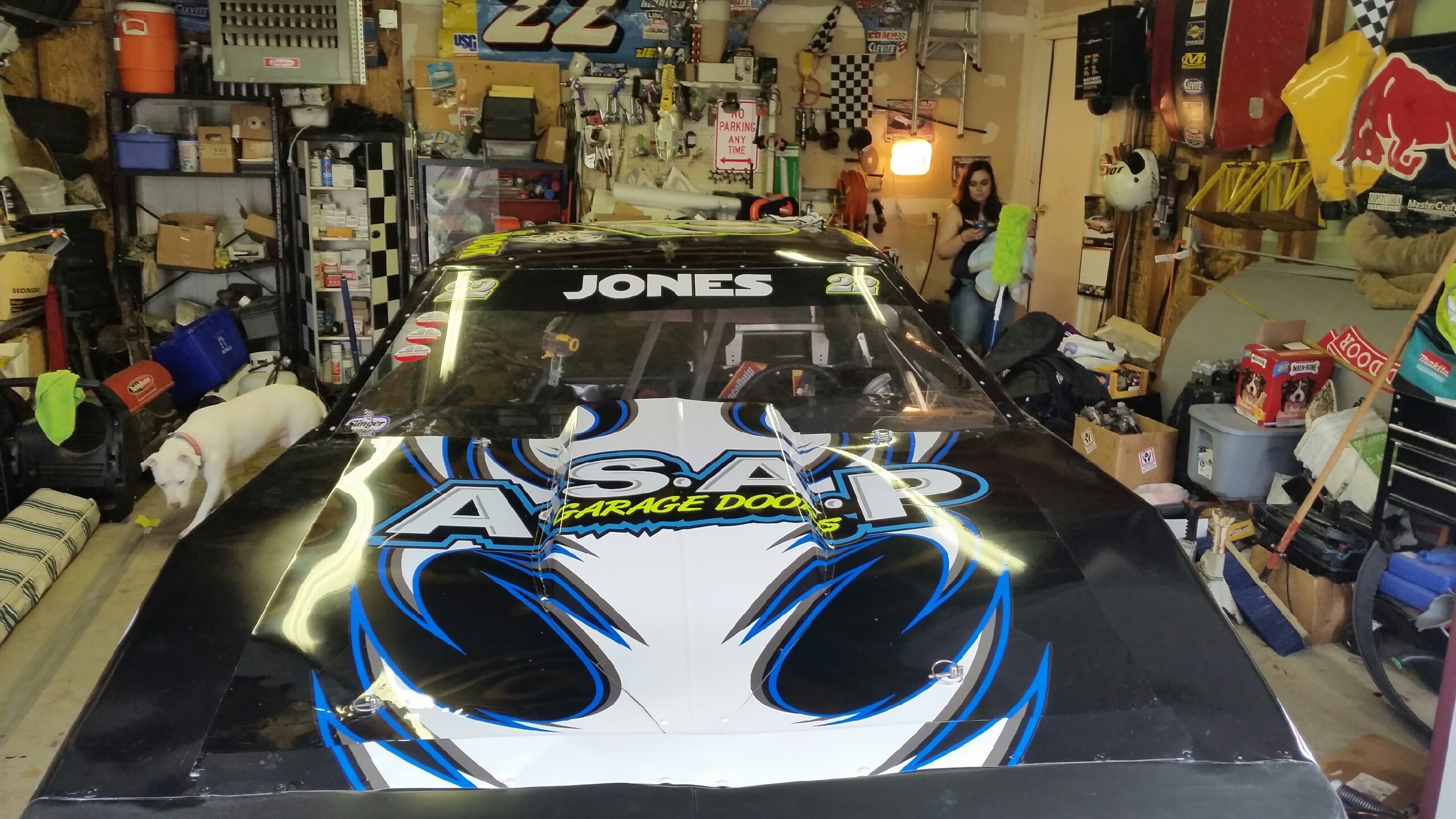 Chris Jones Racecar Sponsored by ASAP Garage Doors